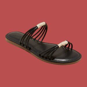 Universal Thread - Women's Aura Two Band Slide Sandals - Black - 7